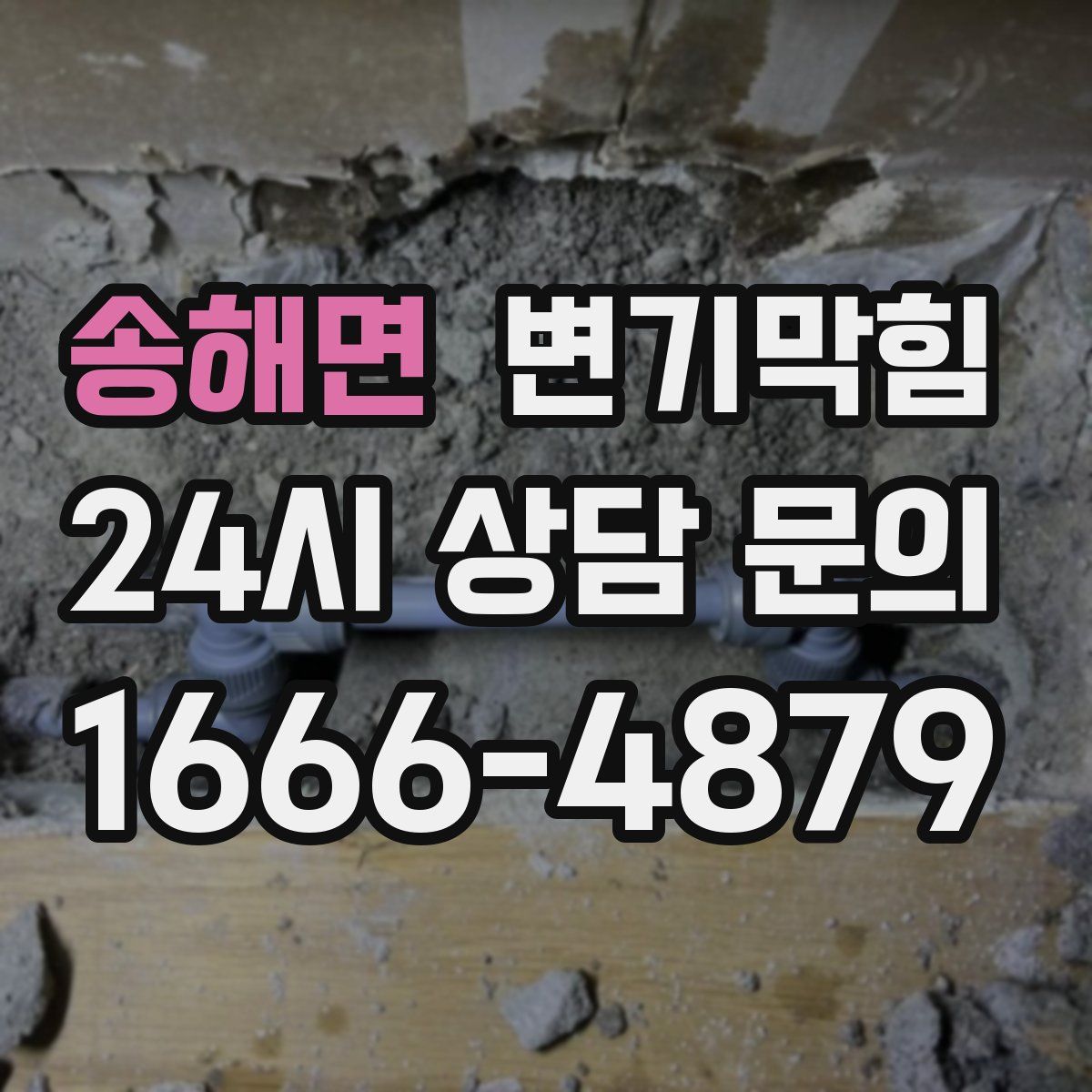 송해면 변기막힘