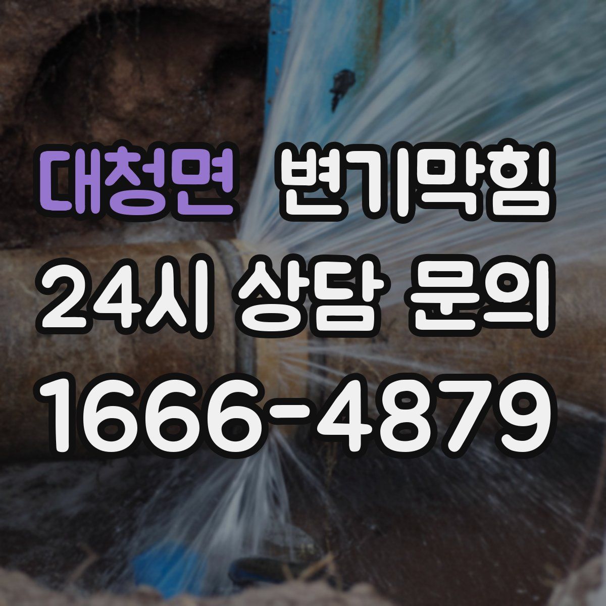 대청면 변기막힘