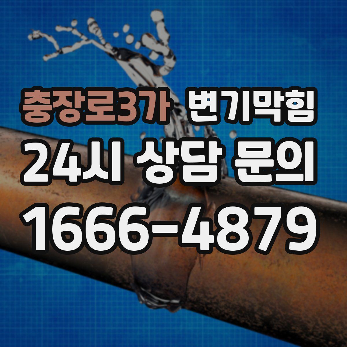 충장로3가 변기막힘