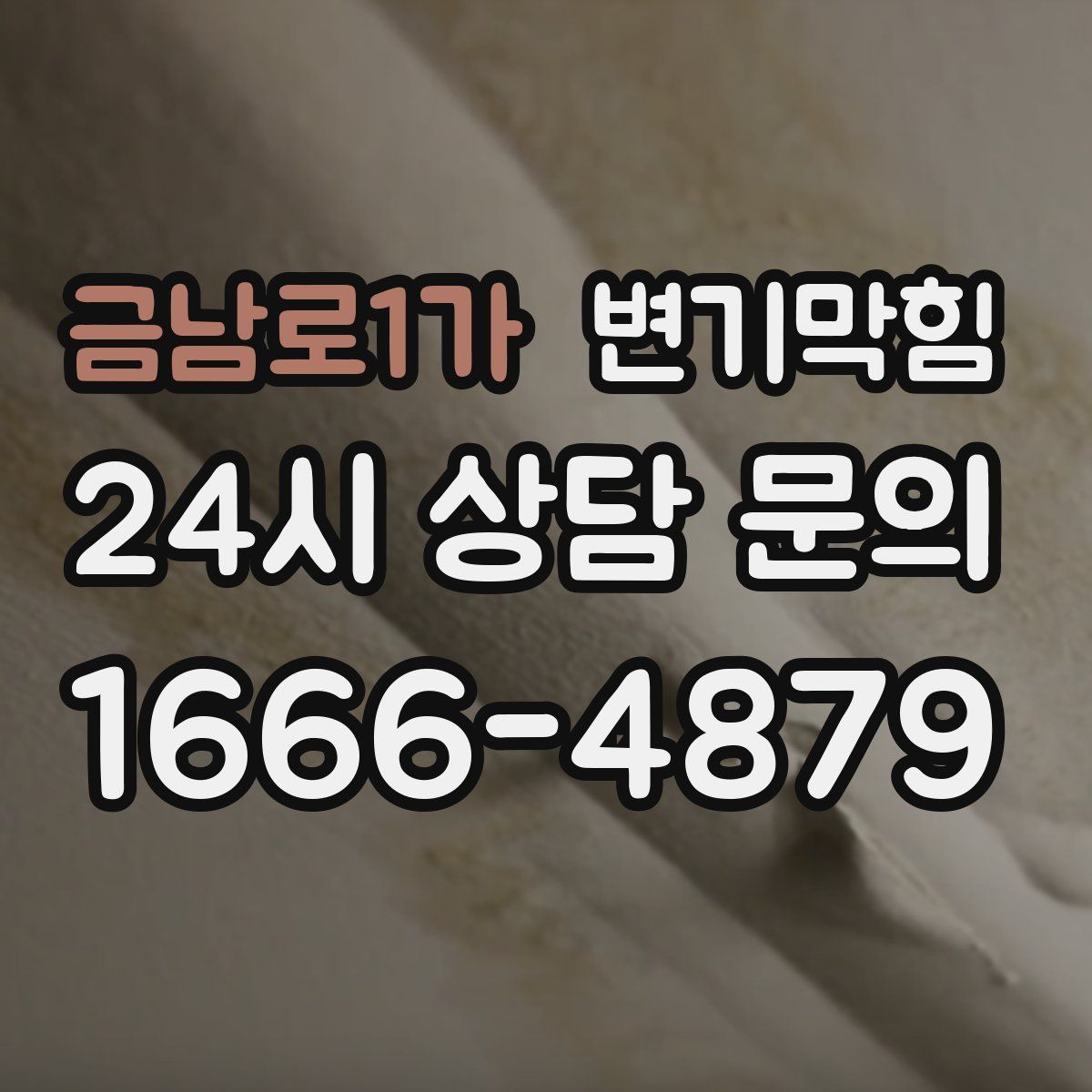 금남로1가 변기막힘