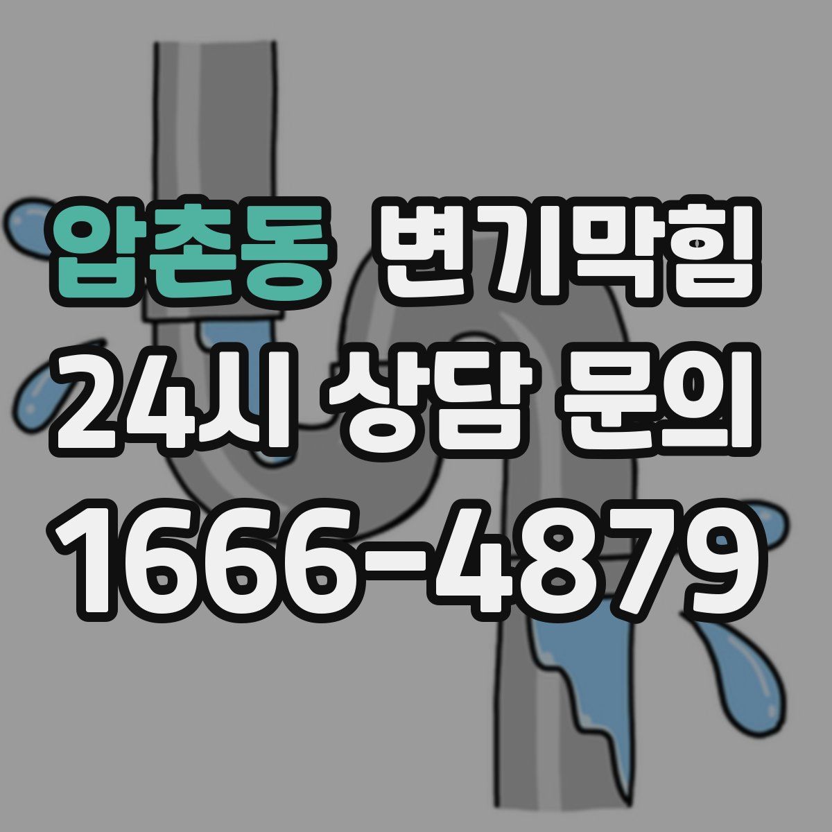 압촌동 변기막힘
