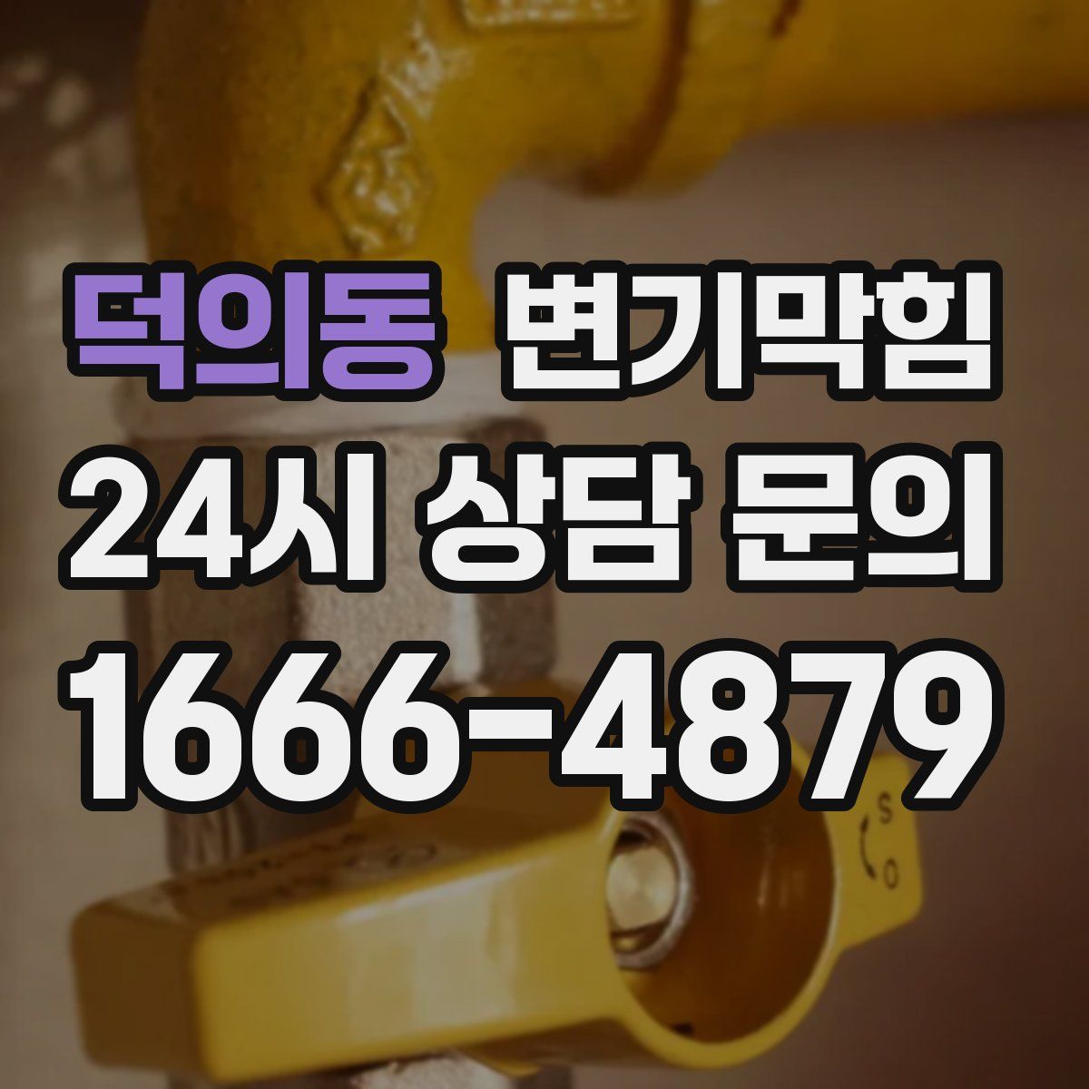 덕의동 변기막힘