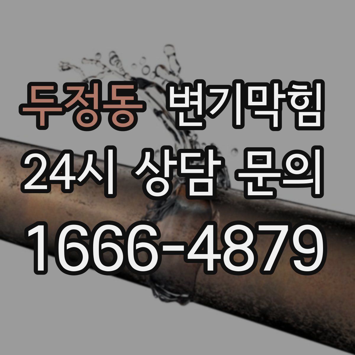 두정동 변기막힘