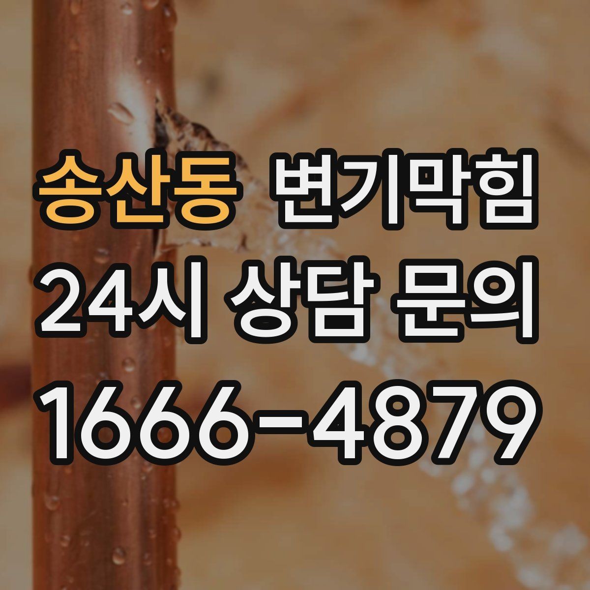 송산동 변기막힘 다가구 배수구막힘 공동 대응 체계