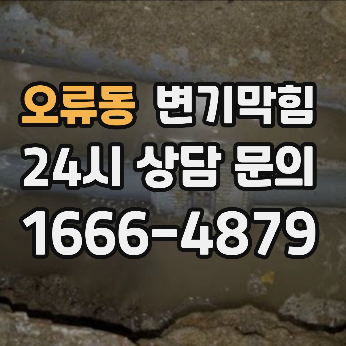 오류동 변기막힘