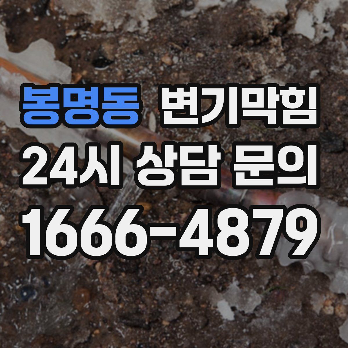 봉명동 변기막힘