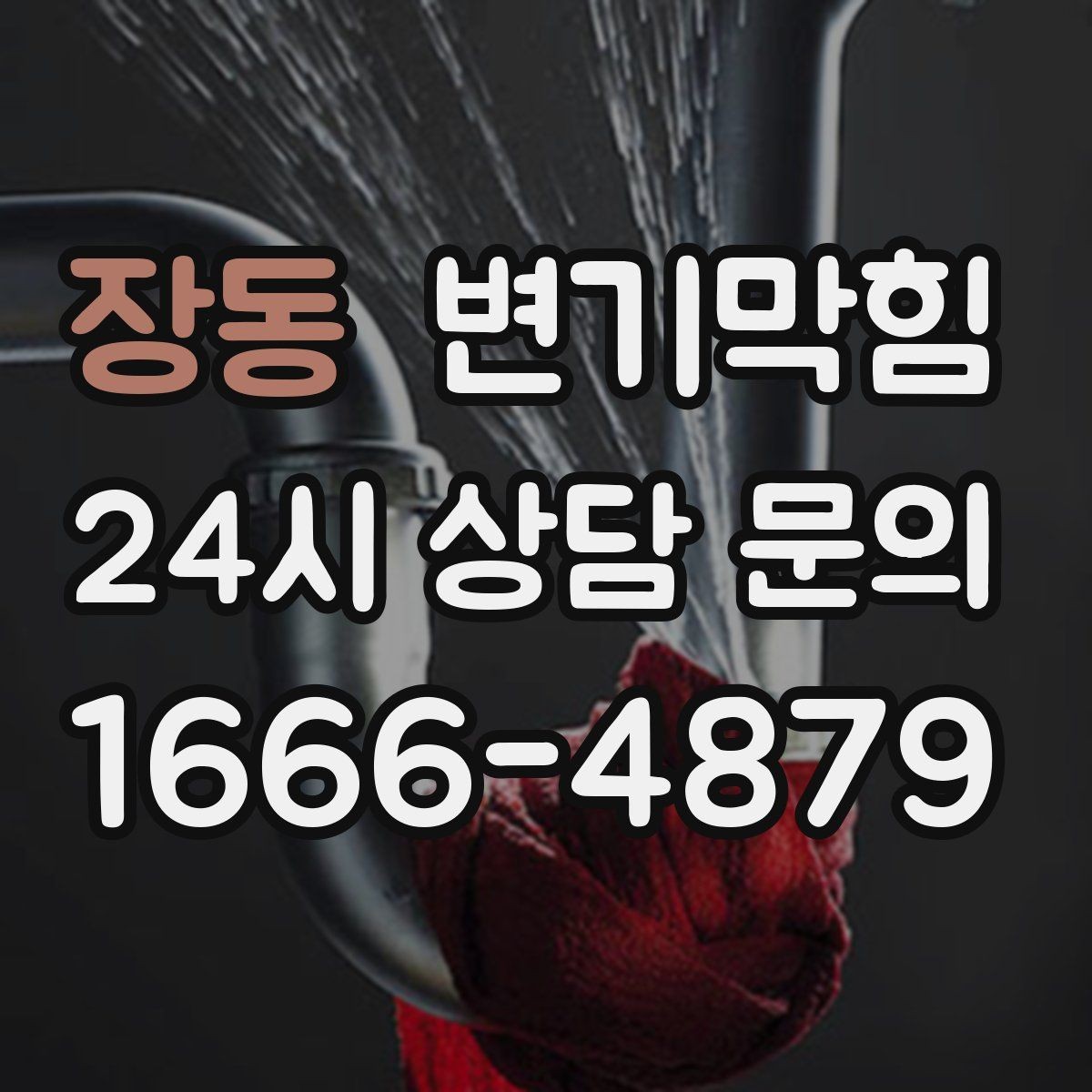 장동 변기막힘 변기가 막혔을 때 합류부 병목 확인법