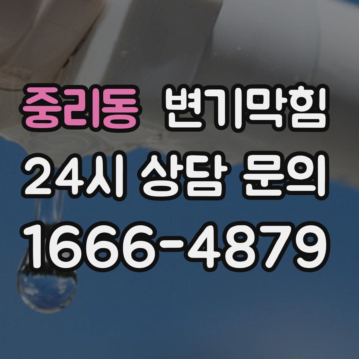 중리동 변기막힘 아파트 화장실막힘 저유량 세팅 개선