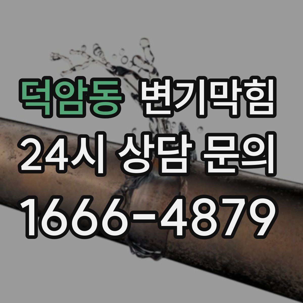 덕암동 변기막힘