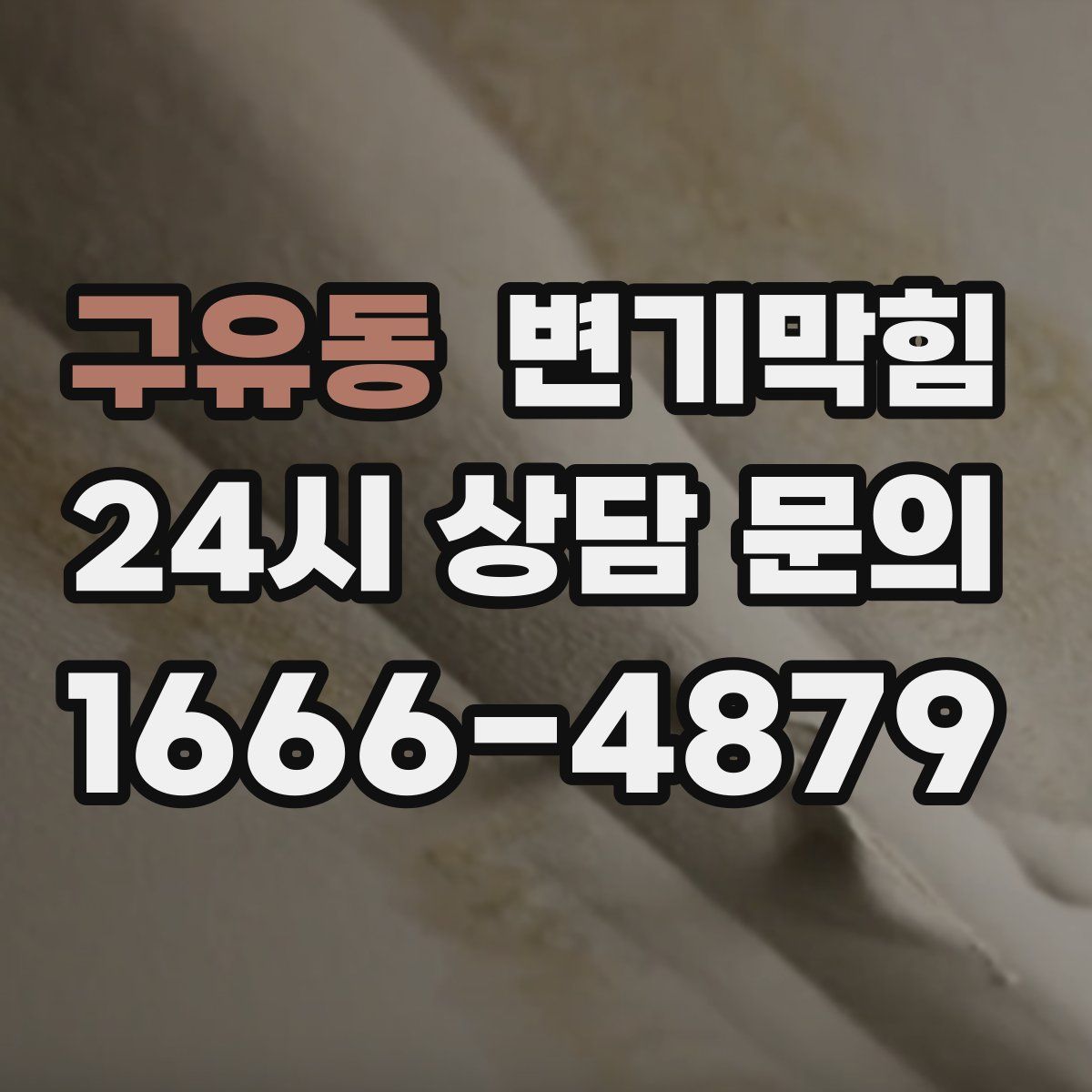 구유동 변기막힘