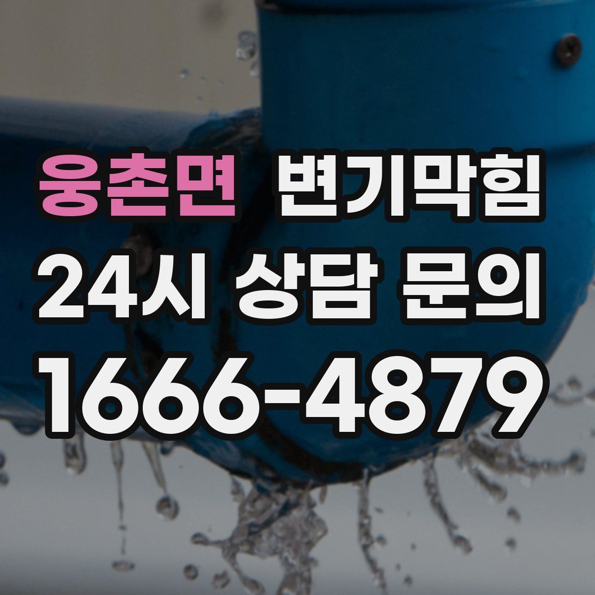 웅촌면 변기막힘