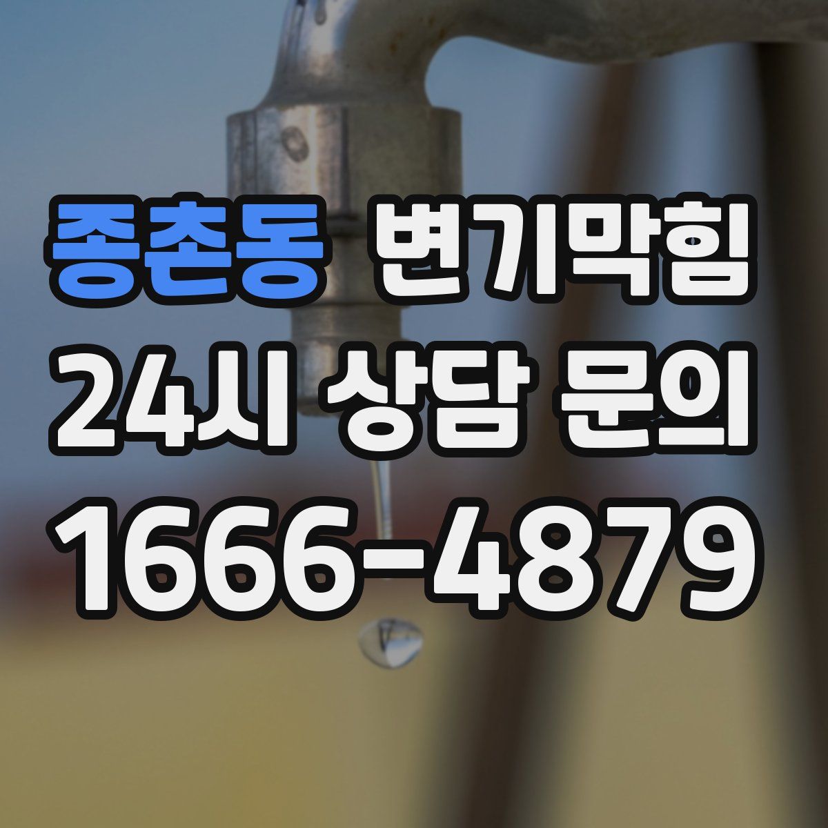 종촌동 변기막힘