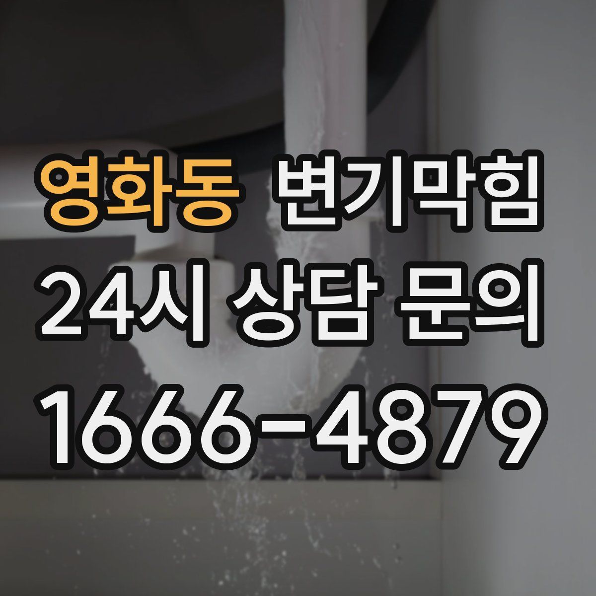 영화동 변기막힘