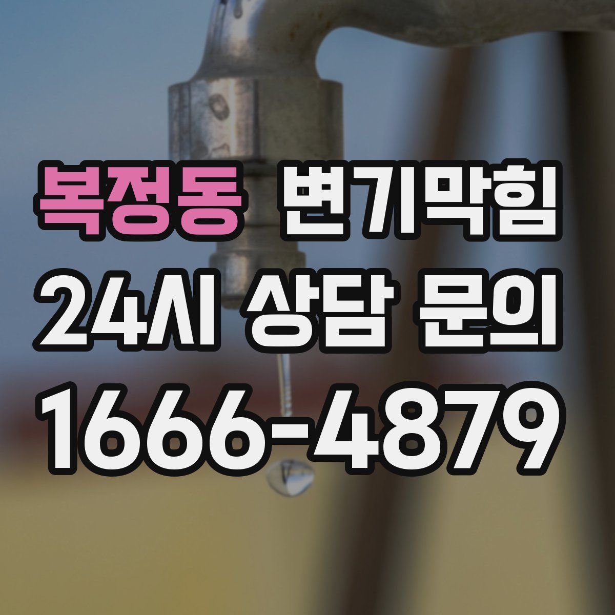 복정동 변기막힘