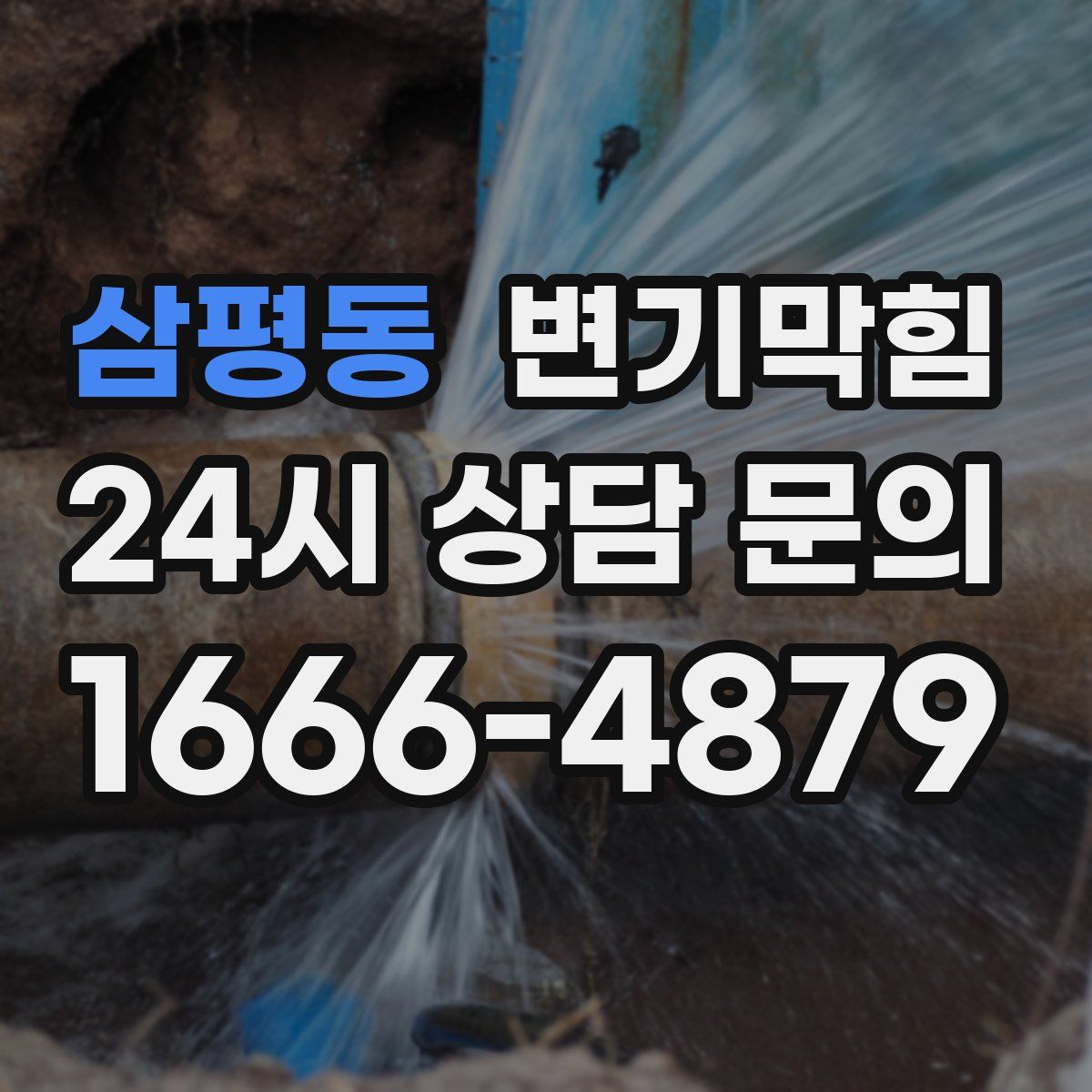 삼평동 변기막힘