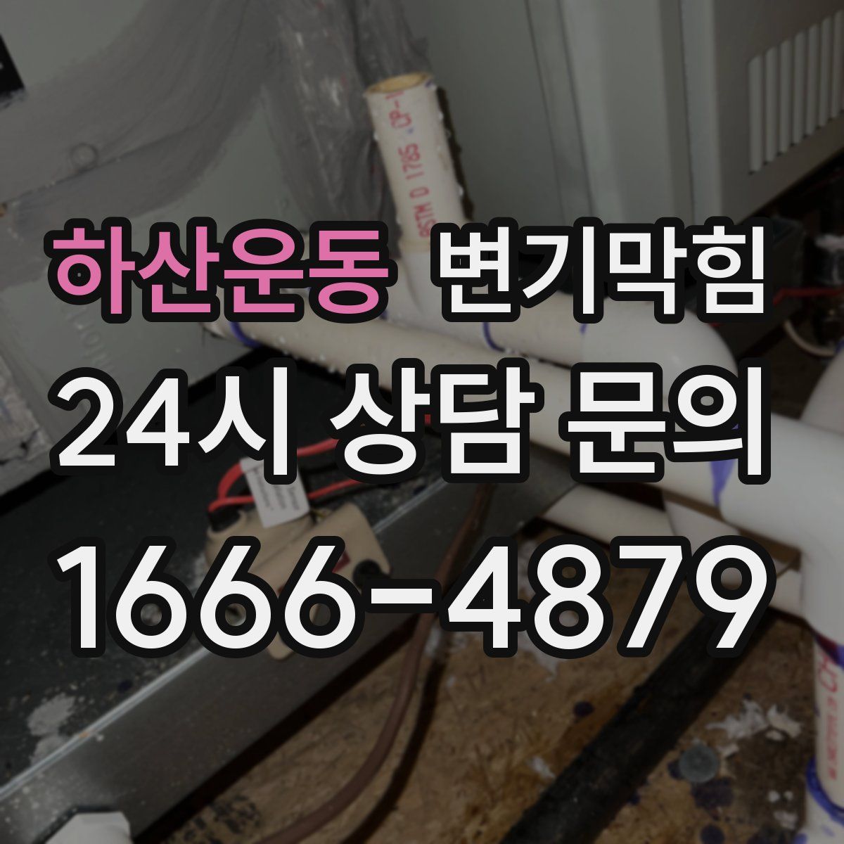 하산운동 변기막힘