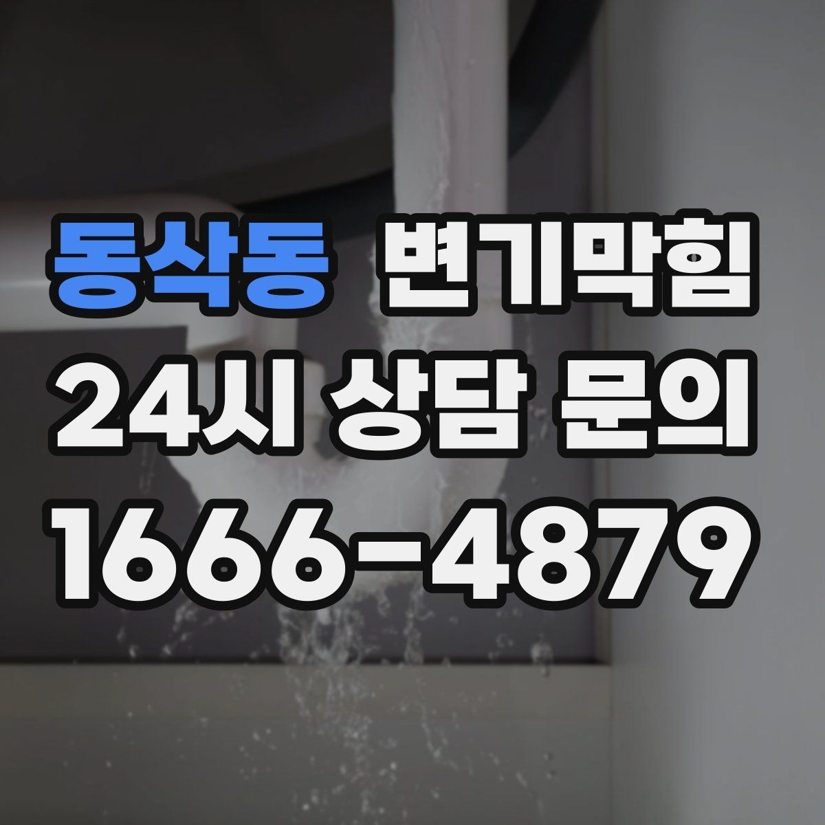 동삭동 변기막힘 원룸 배수구막힘 내시경 사진으로 확인