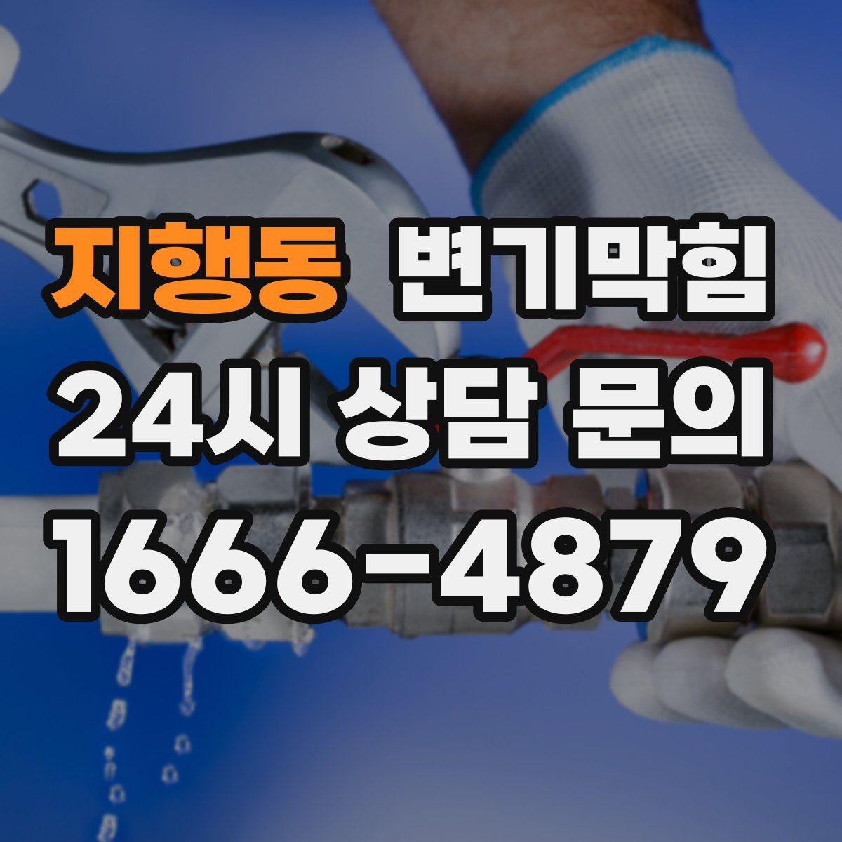 지행동 변기막힘