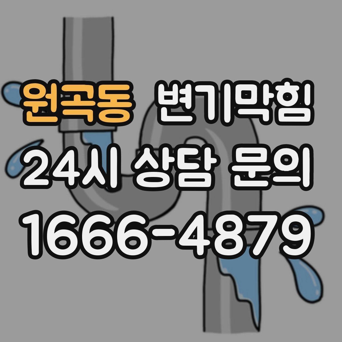 원곡동 변기막힘 미용실 화장실뚫기 헤어 잔사 대응법