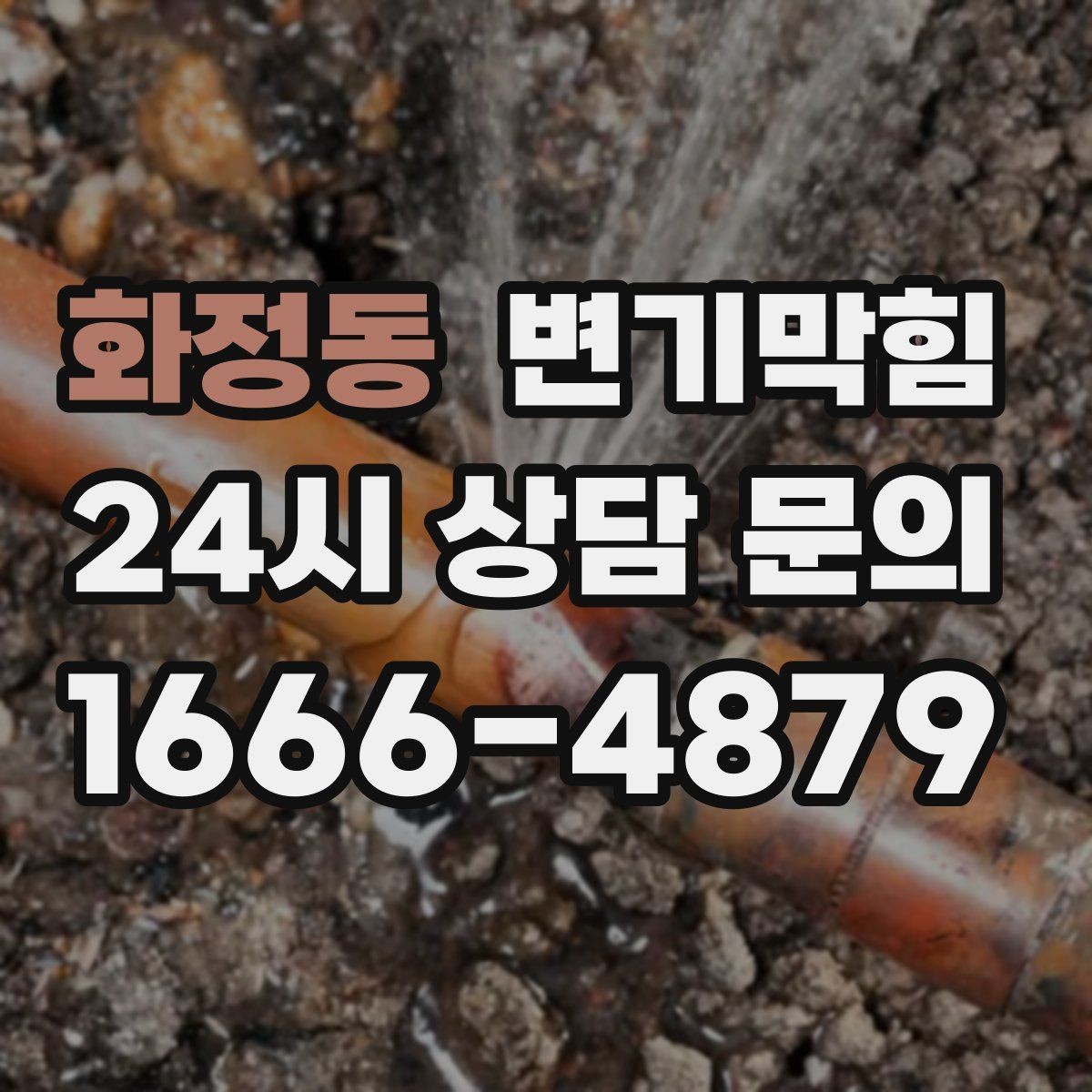 화정동 변기막힘 화장실변기막힘 비상 연락 카드 만들기
