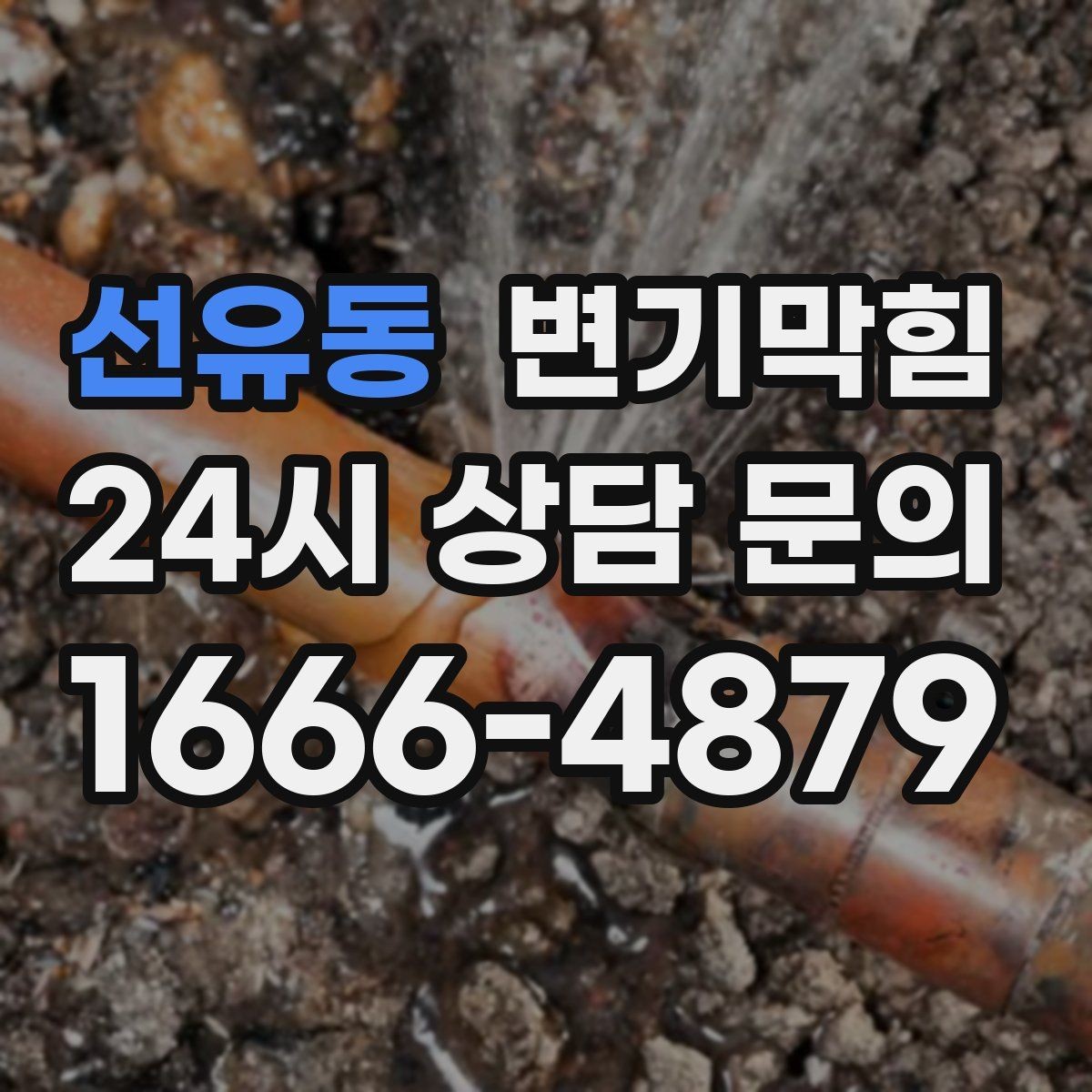 선유동 변기막힘 상가 화장실역류 고객 동선 보호