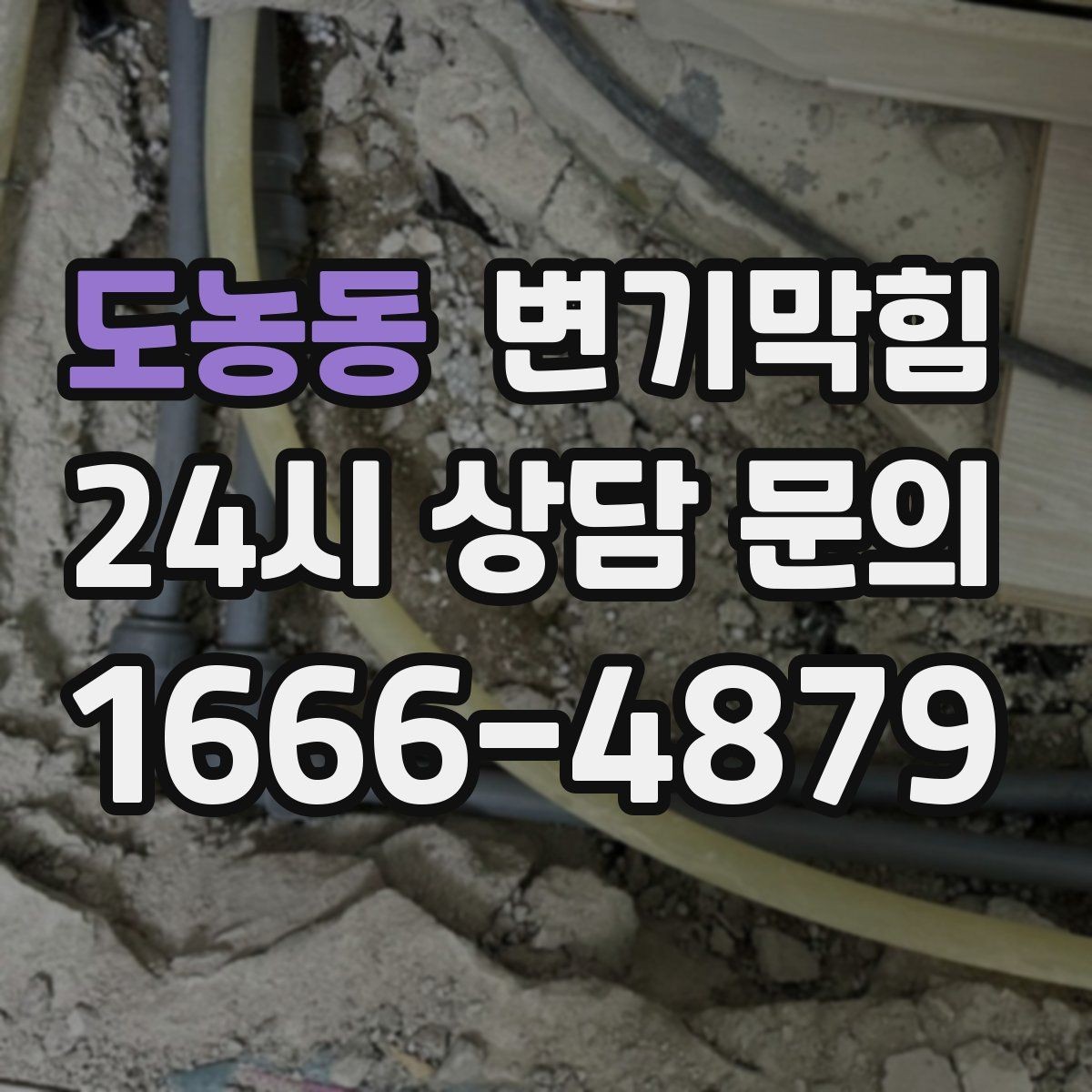 도농동 변기막힘 사무실 배수구막힘 점심 전 퀵 솔루션