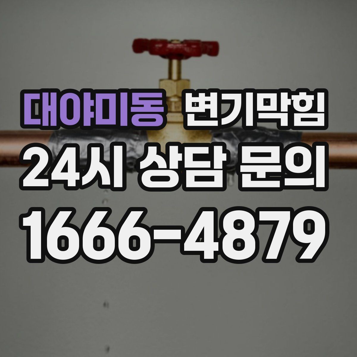 대야미동 변기막힘 원룸 화장실뚫기 아침 해결