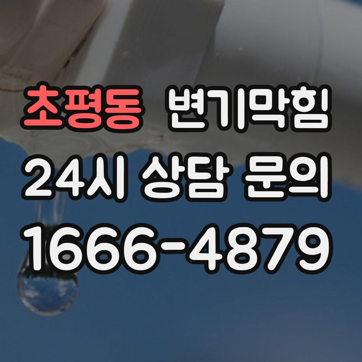 초평동 변기막힘