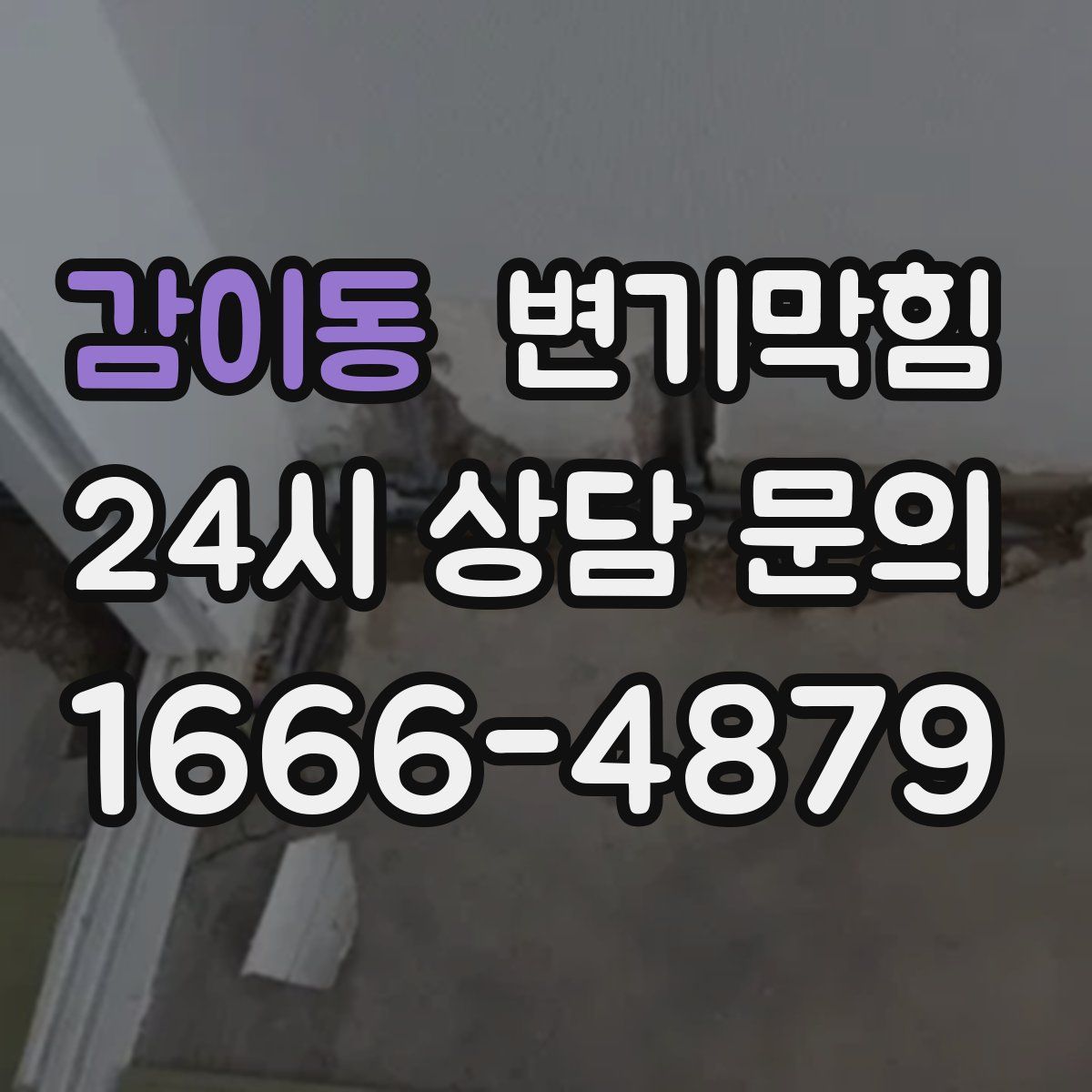 감이동 변기막힘