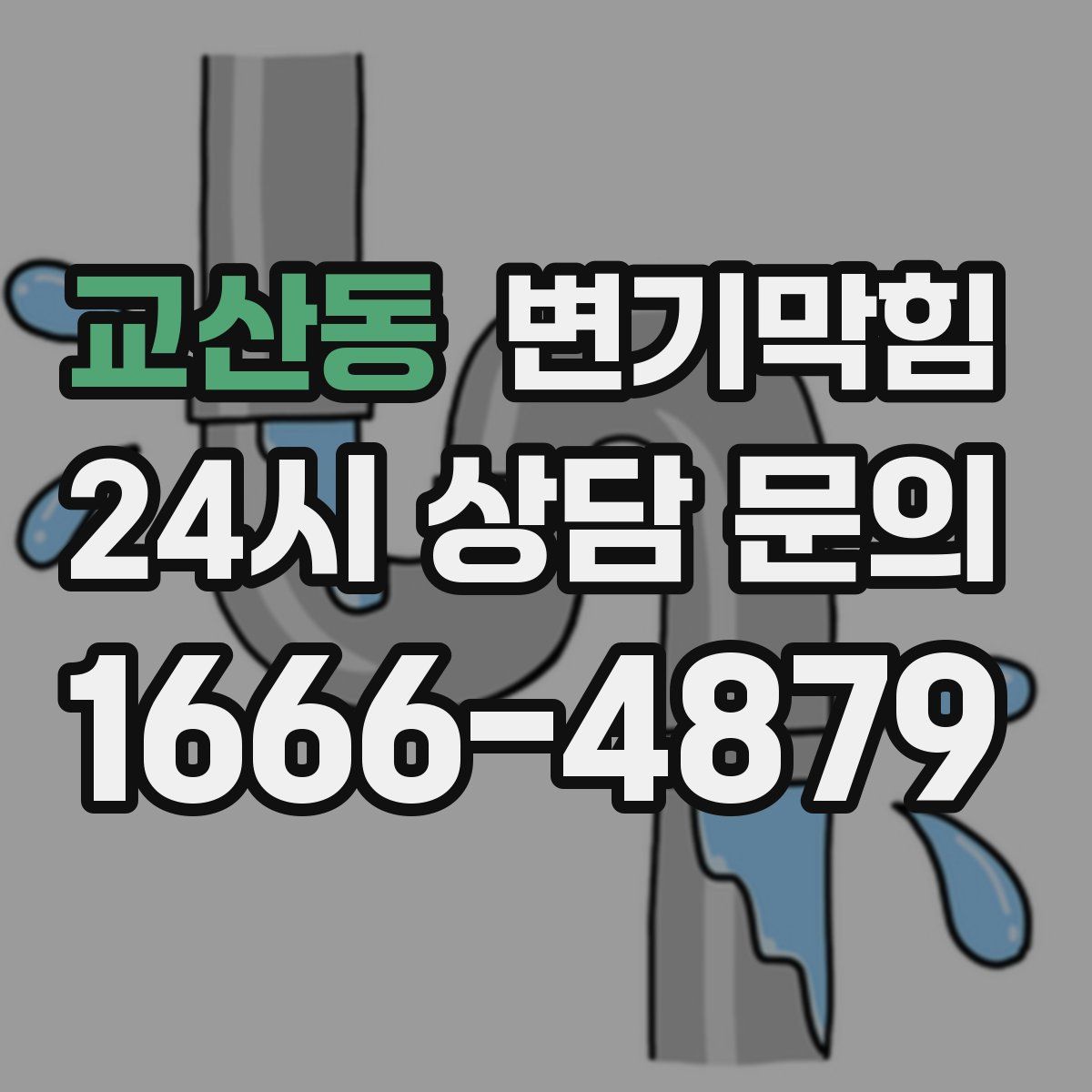 교산동 변기막힘