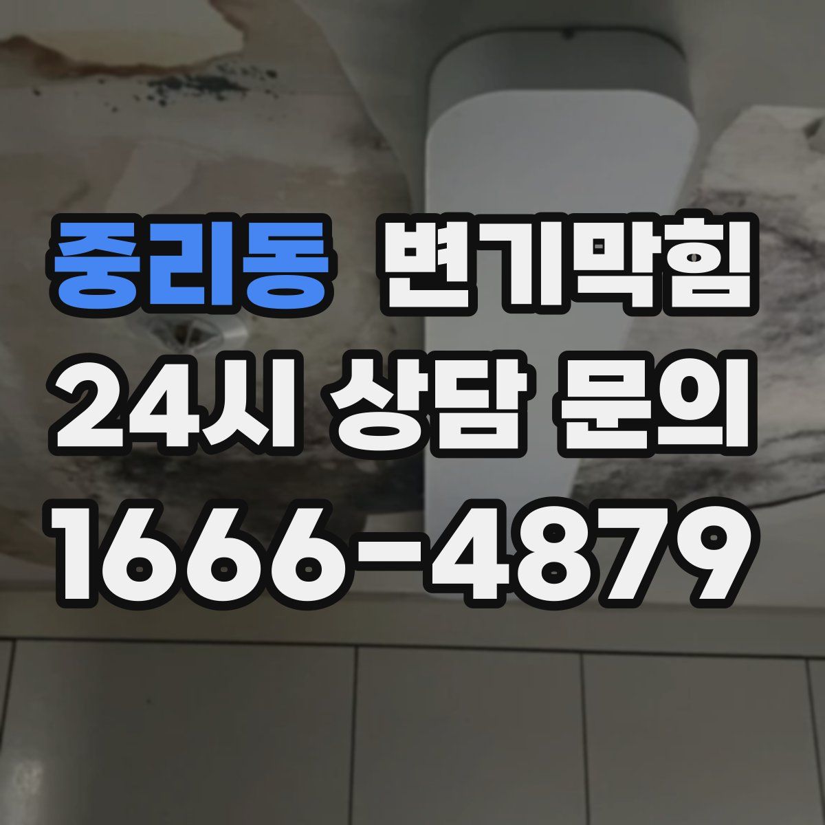 중리동 변기막힘