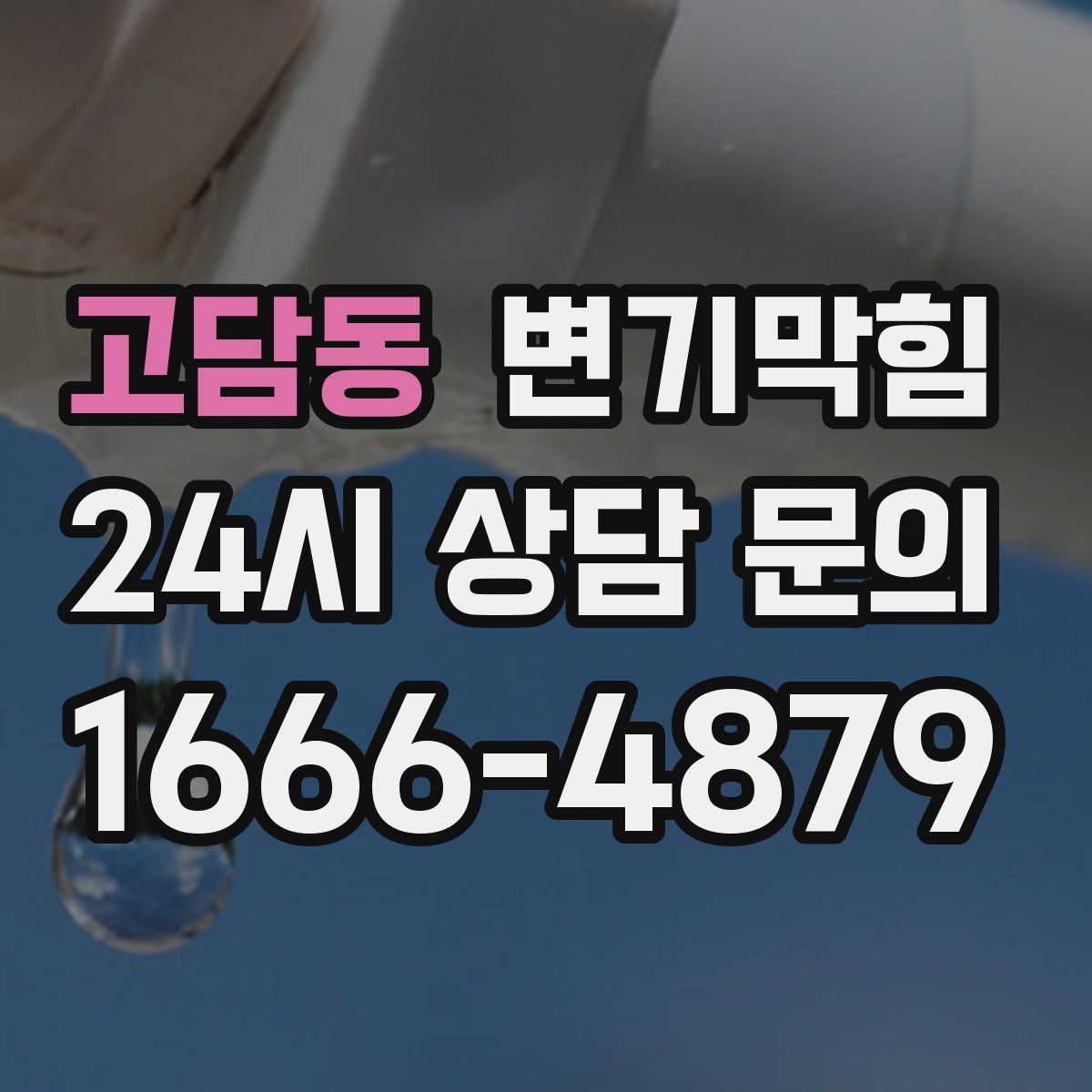 고담동 변기막힘