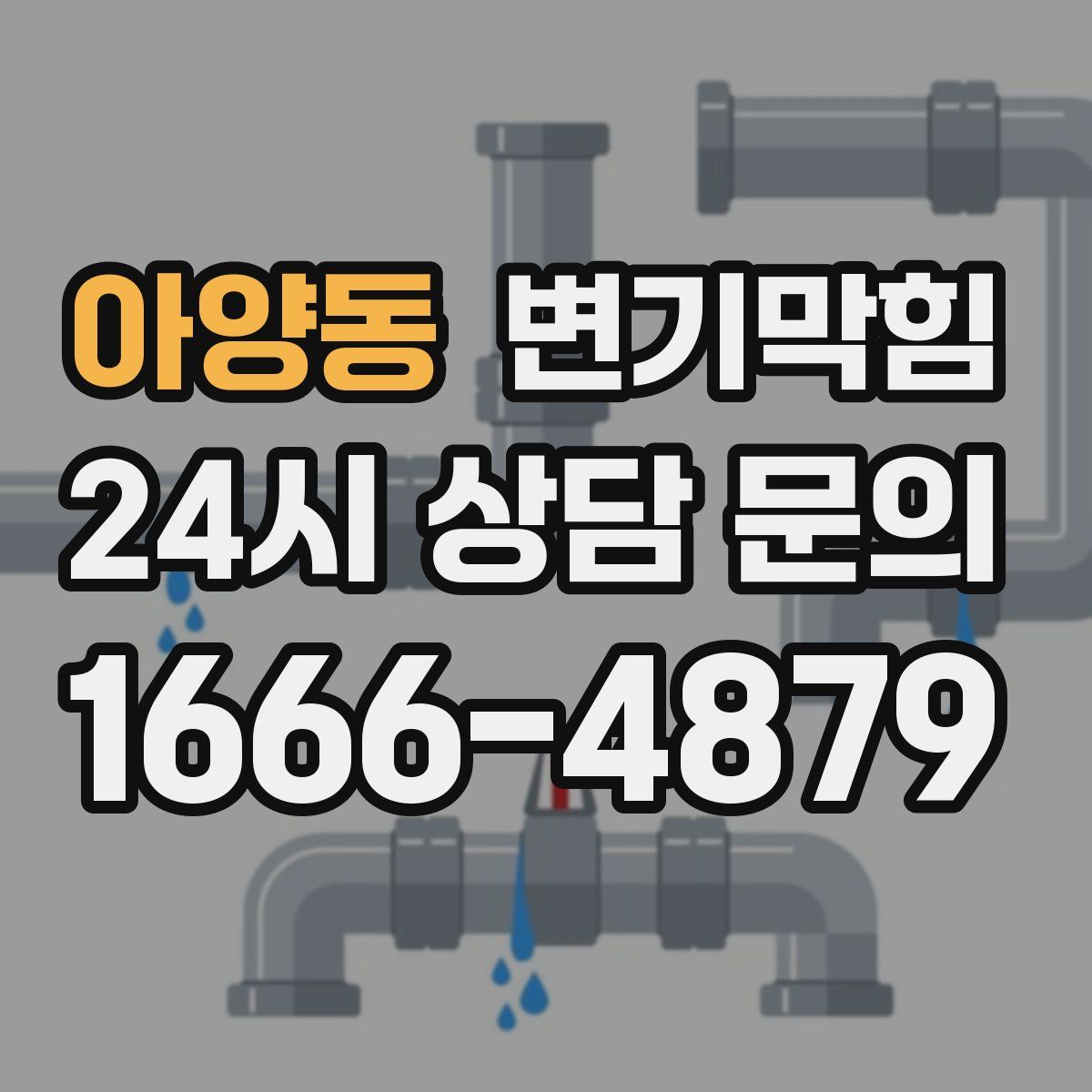 아양동 변기막힘