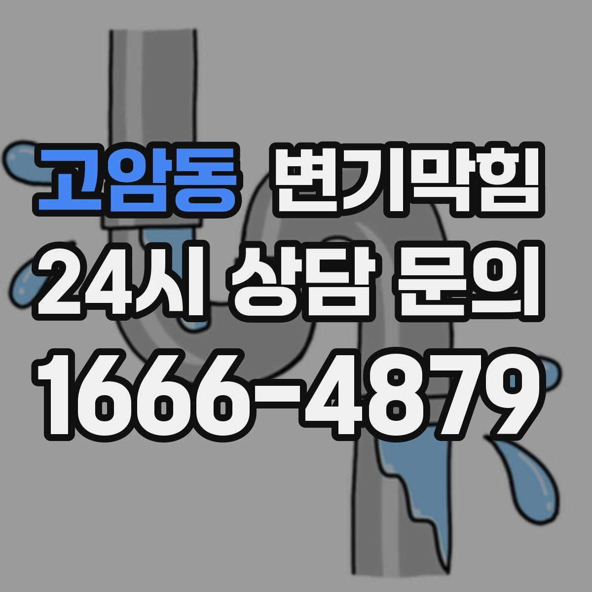 고암동 변기막힘