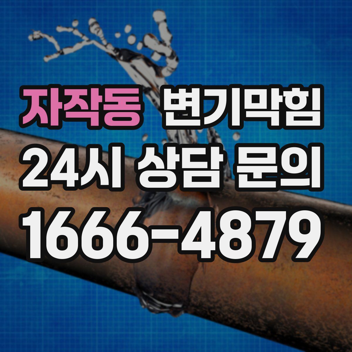 자작동 변기막힘