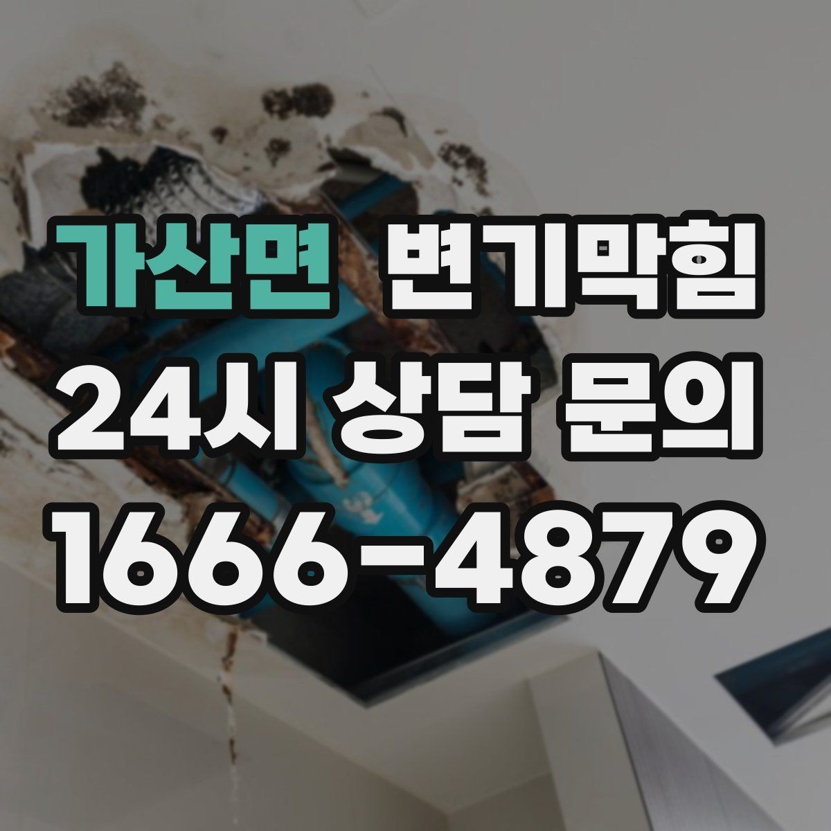가산면 변기막힘 단독 주택 배수구막힘 바닥 젖음 종결