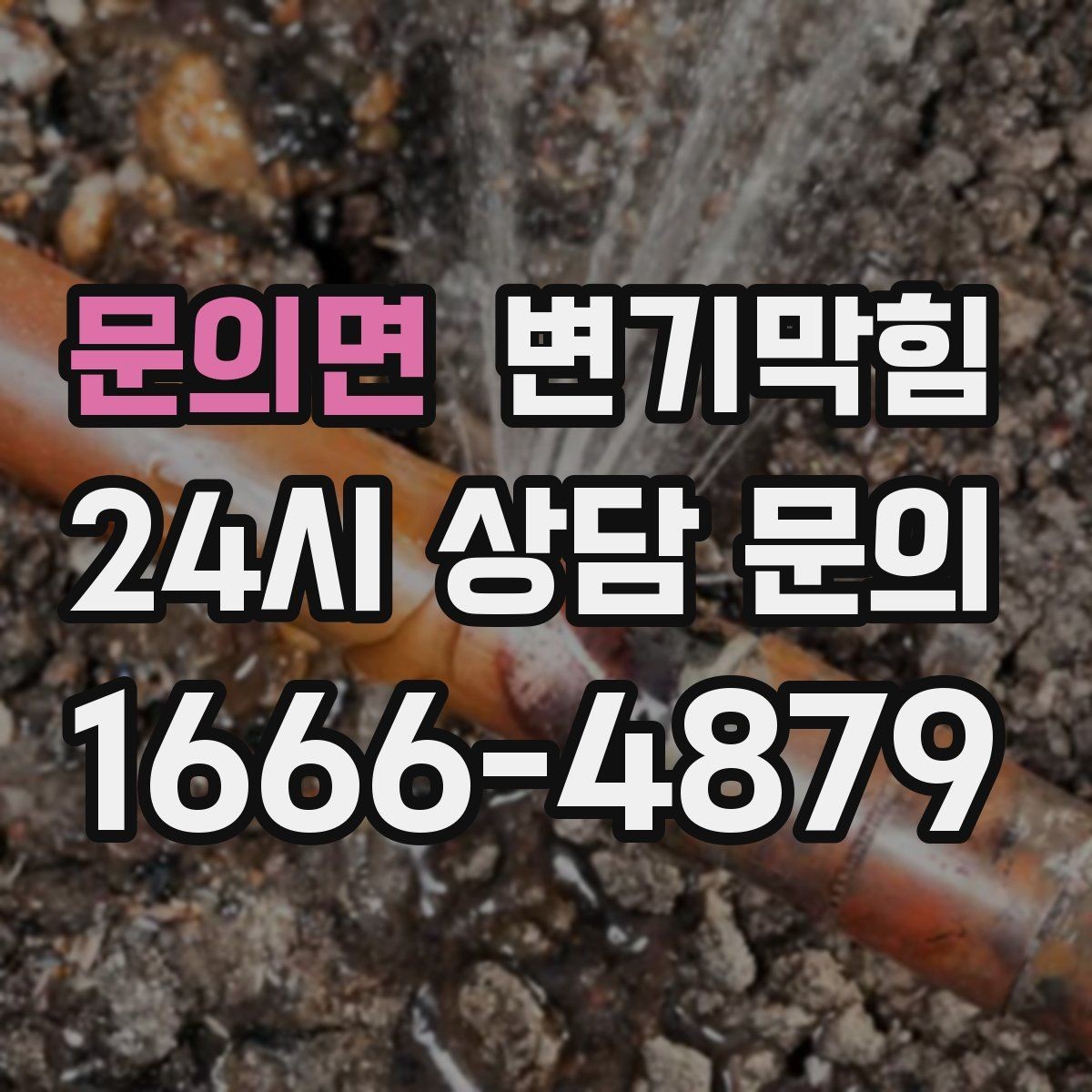 문의면 변기막힘 상가 화장실막힘 고객 동선 안전 확보