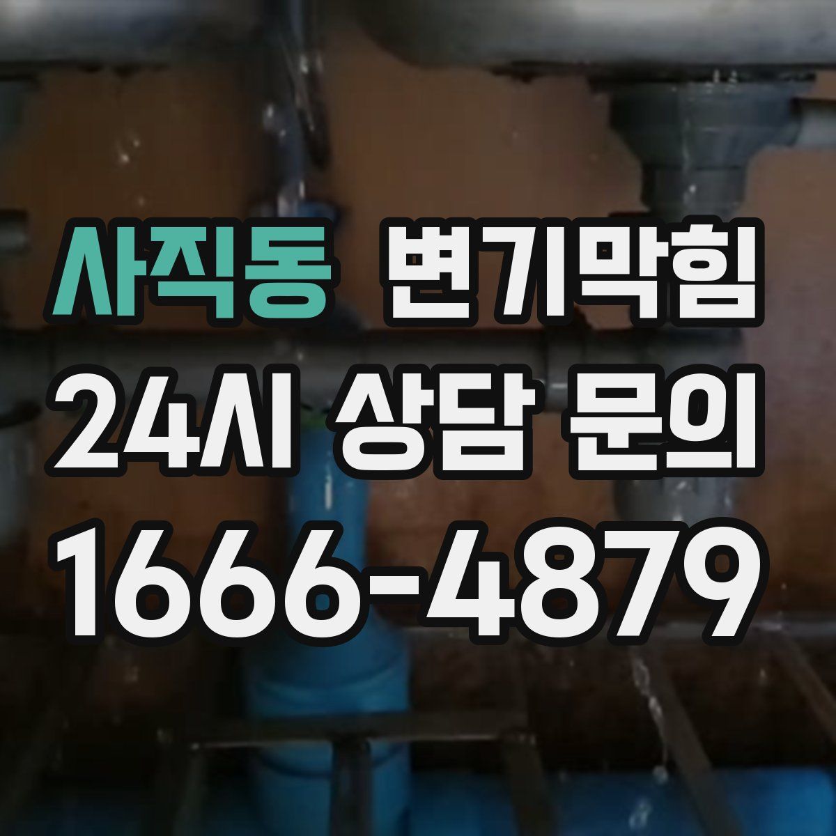 사직동 변기막힘