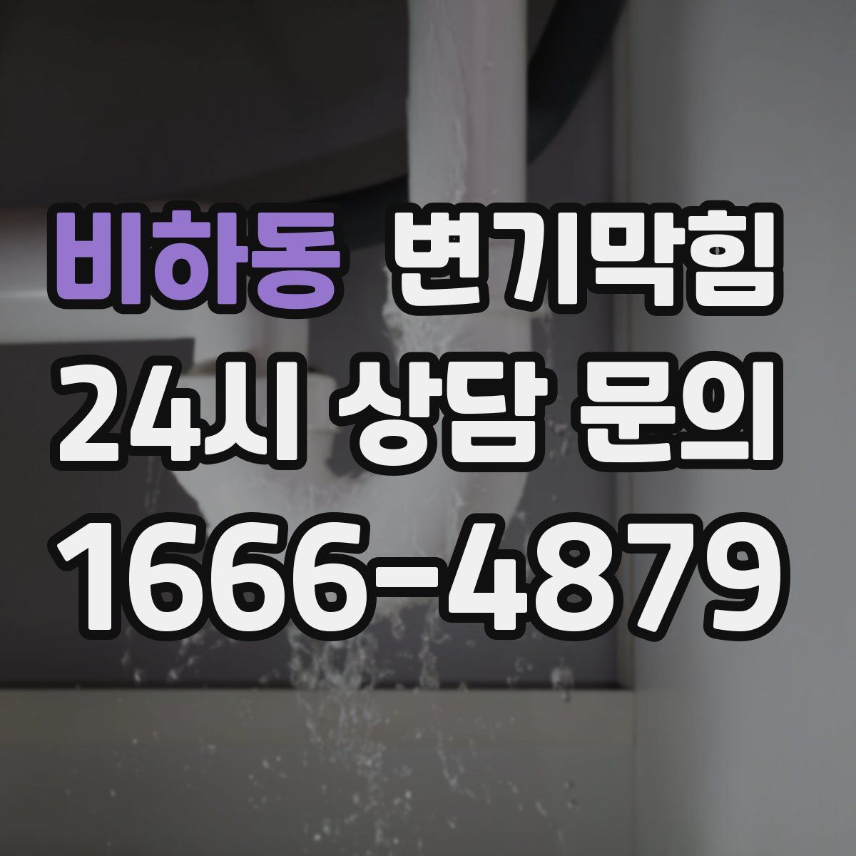 비하동 변기막힘