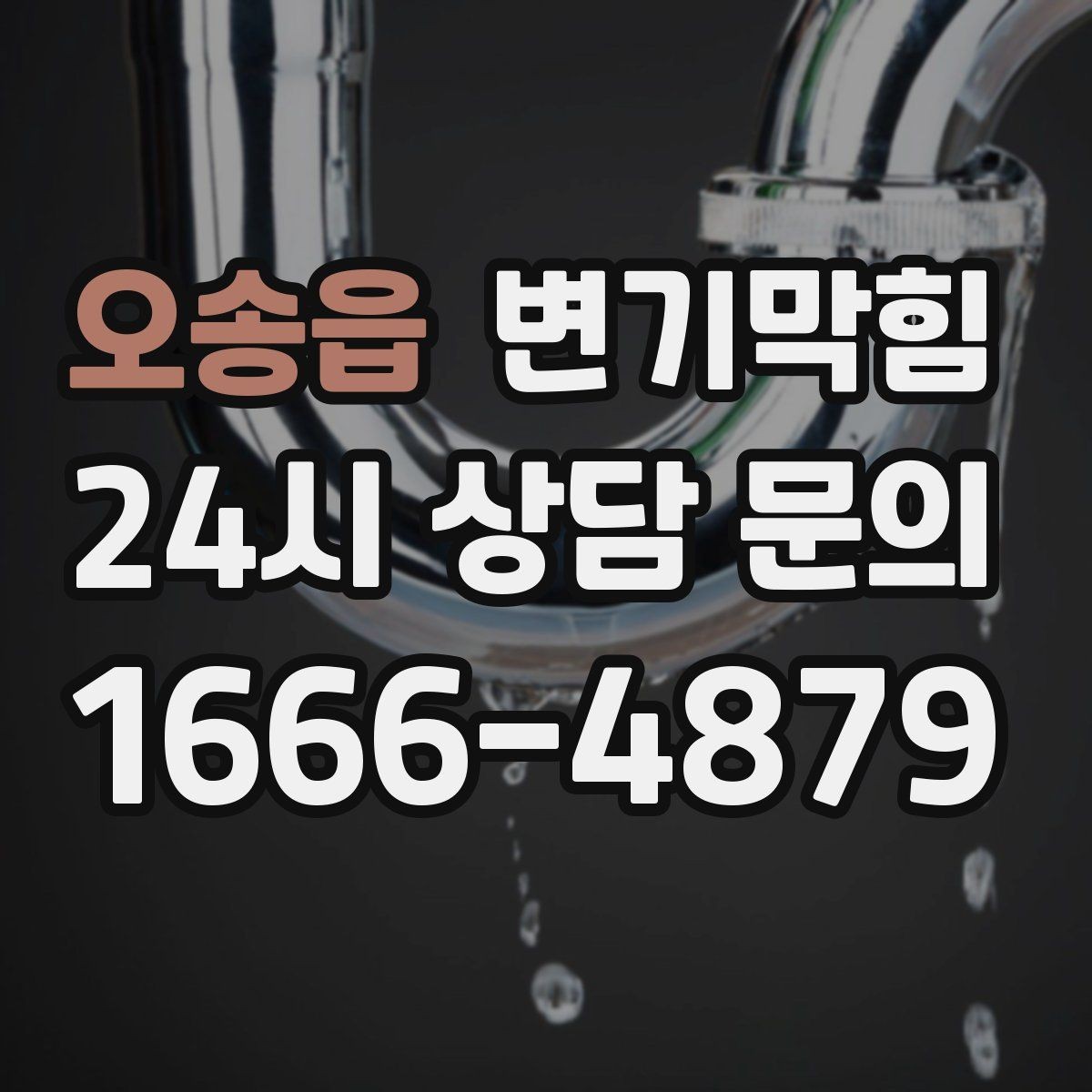 오송읍 변기막힘 단독 배수구막힘 바닥 실리콘 균열 보수