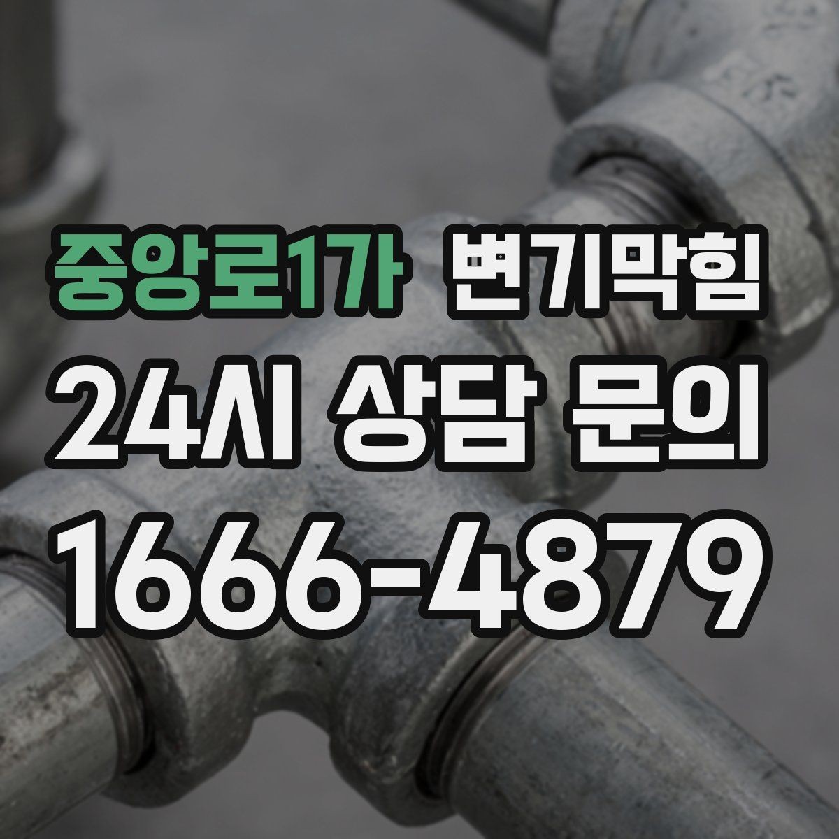 중앙로1가 변기막힘 사무실 화장실역류 회의 일정 지킨 복구