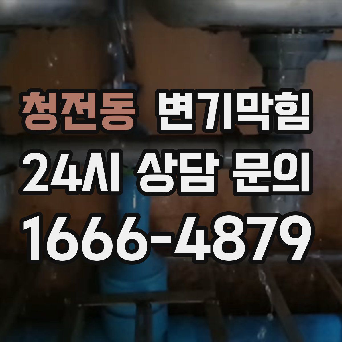 청전동 변기막힘