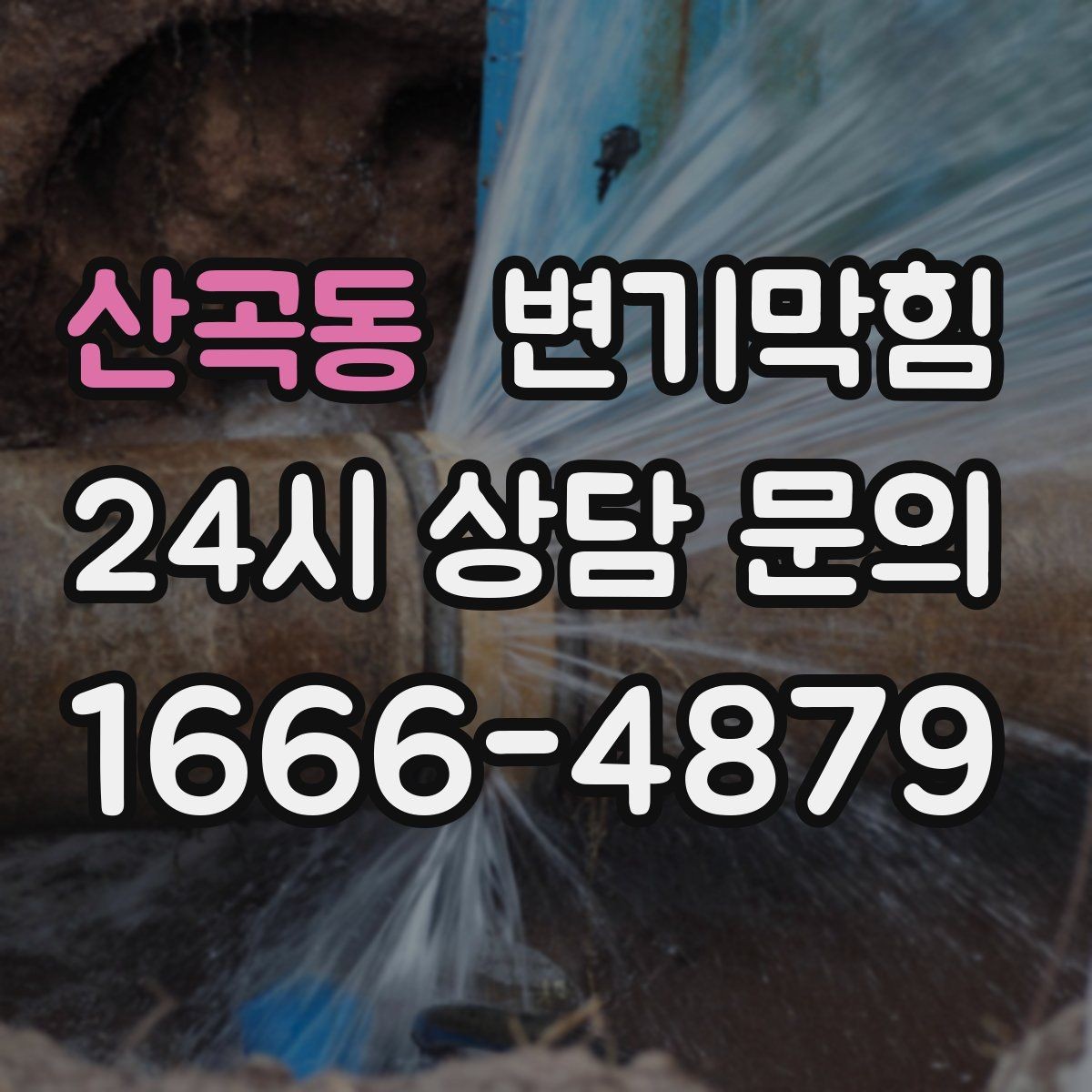 산곡동 변기막힘 상가 통기관 역풍 캔슬 튜닝