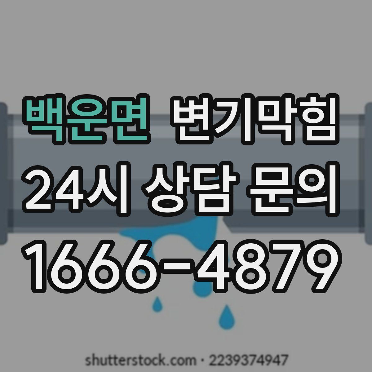 백운면 변기막힘