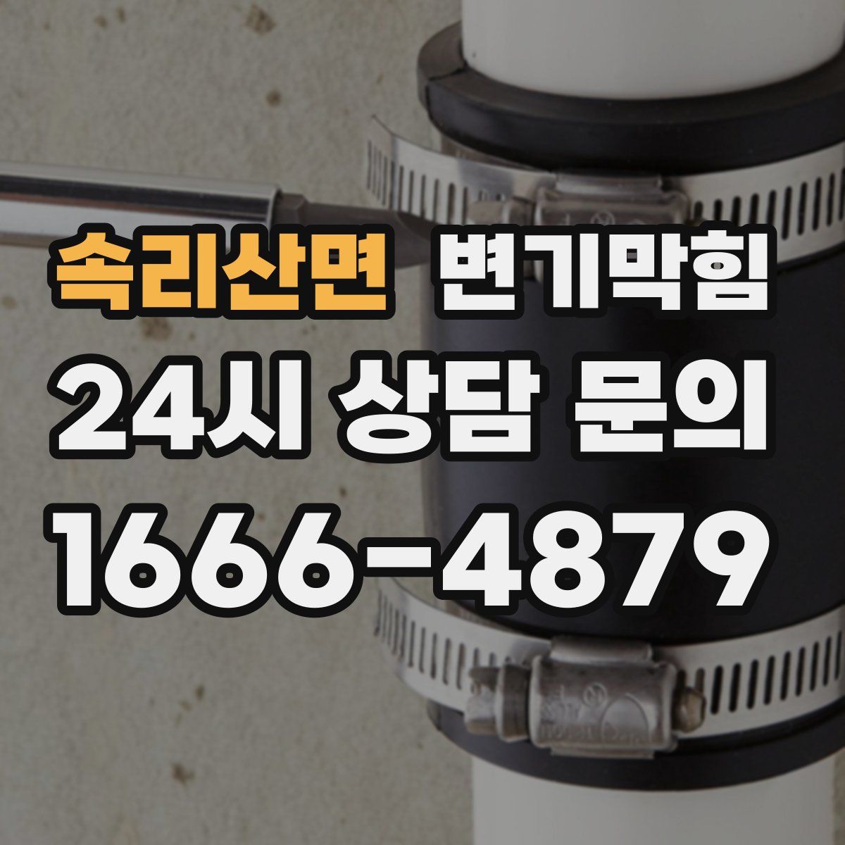 속리산면 변기막힘