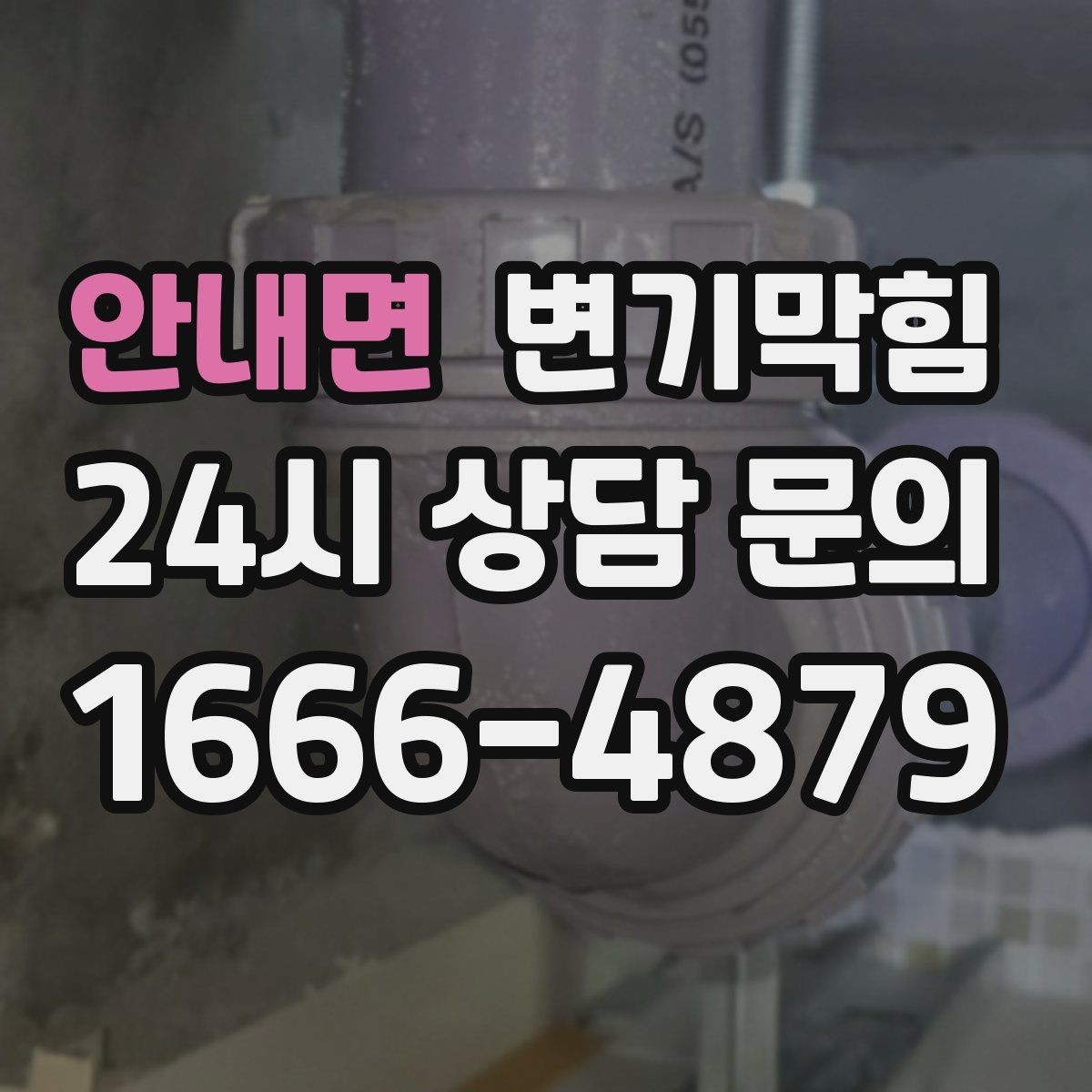 안내면 변기막힘 단독 주택 변기뚫기 플랜지 흔들림 종결
