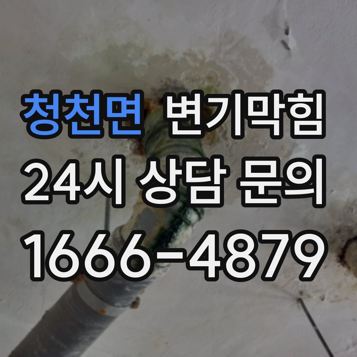 청천면 변기막힘