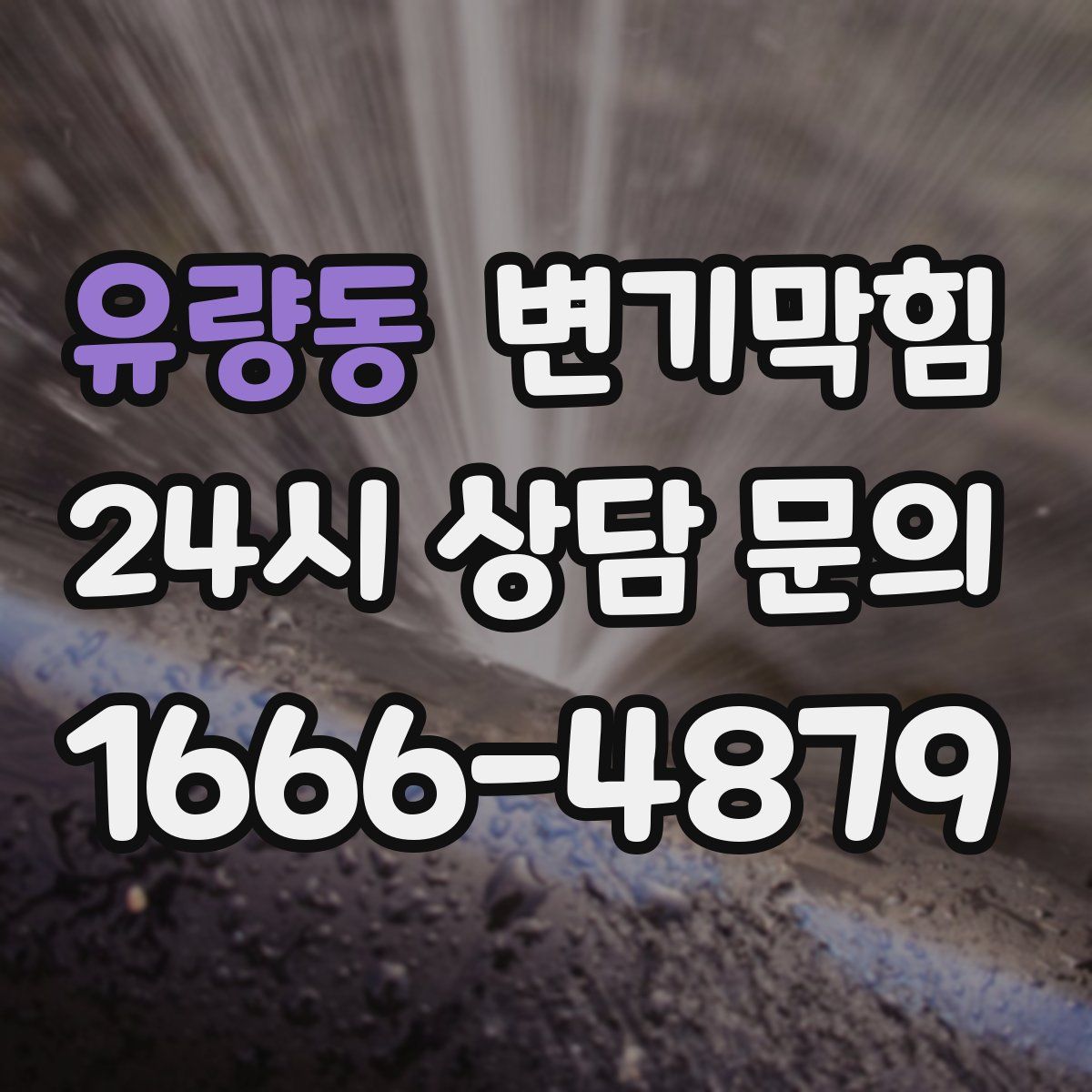 유량동 변기막힘