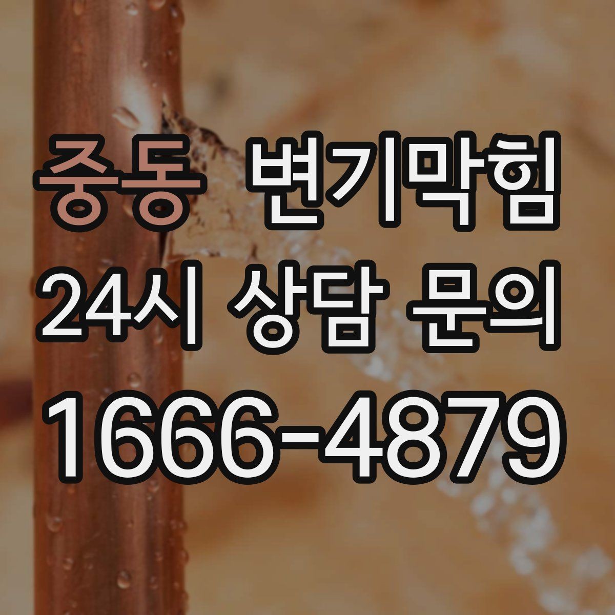 중동 변기막힘 상가 배수구막힘 고객 클레임 제로화