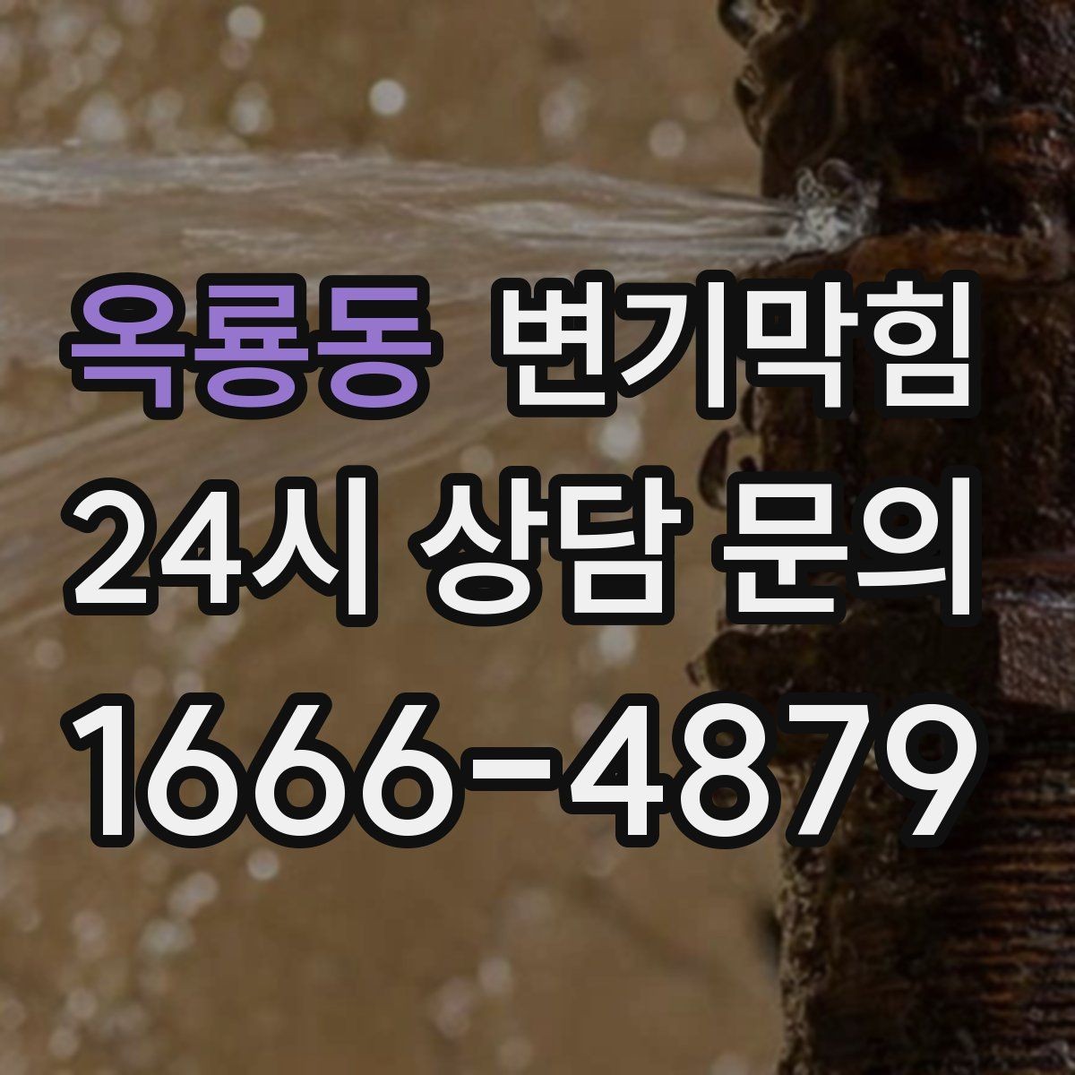 옥룡동 변기막힘 화장실 변기 막힘 비 오는 날 더 심한 이유